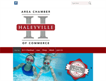 Tablet Screenshot of haleyvillechamber.org